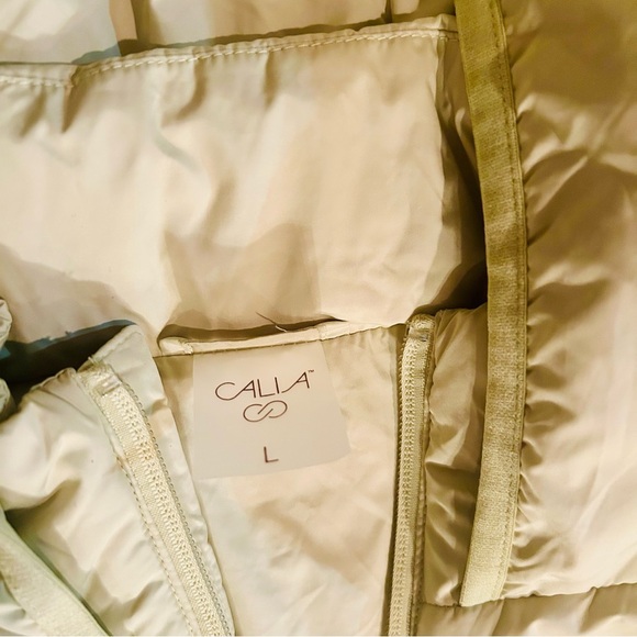 CALIA Lightweight Hooded Puffer Vest Light Green Size L NWT - Picture 2 of 4